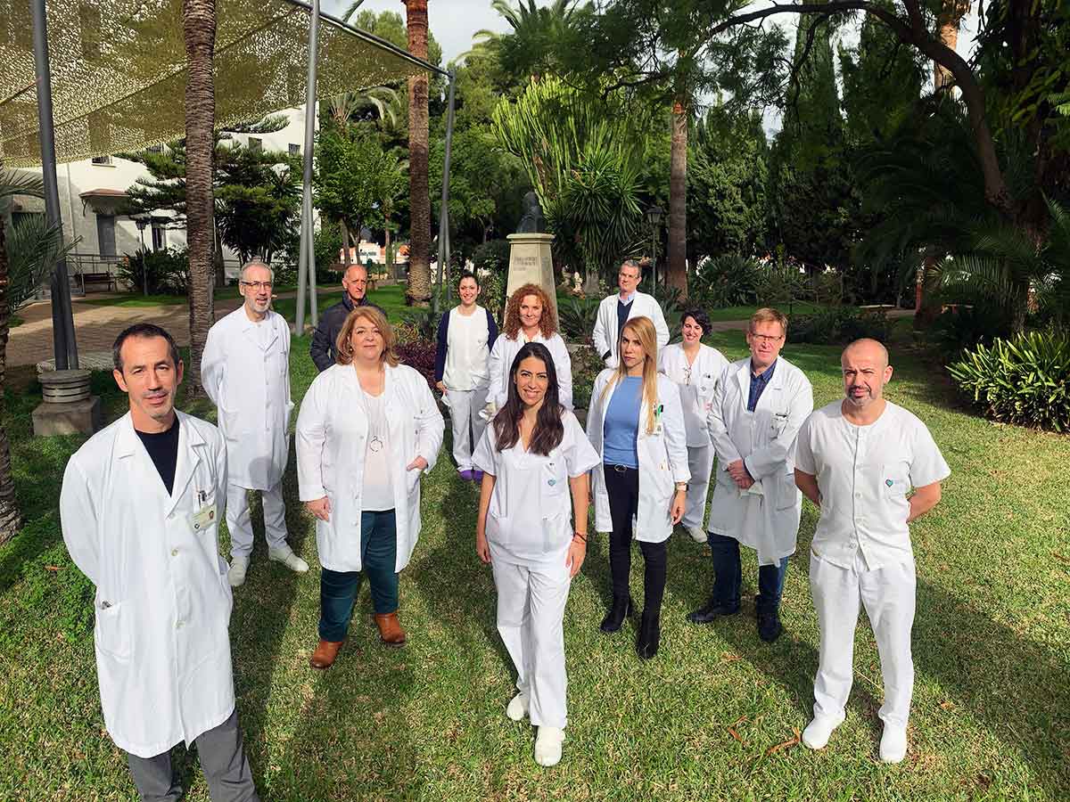 Equipo de la unidad de Corta Estancia de Hermanas Hospitalarias de Málaga